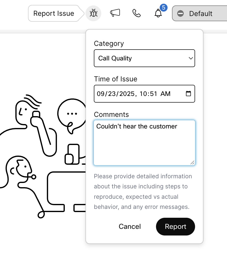 Issue widget